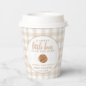 Gobelets En Papier Petit petit pain sucré dans le Baby shower Neutre (Verso)