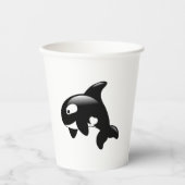 Gobelets En Papier Petite baleine d'Orca (Recto)