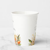 Gobelets En Papier Petite cuite Baby shower orange Citrus (Gauche)