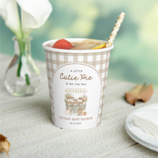 Gobelets En Papier Petite Douceur D'automne Baby Shower
