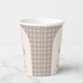 Gobelets En Papier Petite ferme En vichy Baby shower (Droite)