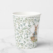 Gobelets En Papier Petite fille Lapin Verdure Premier anniversaire (Droite)