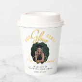 Gobelets En Papier Petite fille lombeuse Wavy Yellow Neon Graduation (Recto)