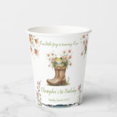 Gobelets En Papier Petite grenouille Froggie 1er anniversaire (Verso)