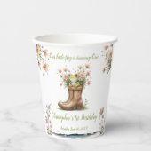 Gobelets En Papier Petite grenouille Froggie 1er anniversaire (Recto)