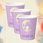 Gobelets En Papier Petite Lune Fantôme Éffrayant Un Halloween Anniver