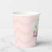 Gobelets En Papier Petite maison avec dragon Baby shower fille (Droite)