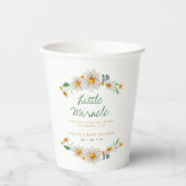 Gobelets En Papier Petite marguerite Baby shower Écriture (Recto)