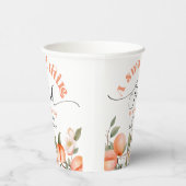 Gobelets En Papier Petite pêche est sur le chemin baby shower (Droite)