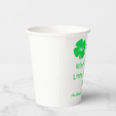 Gobelets En Papier Petite révélation Shamrock sur le genre (Droite)