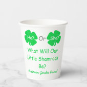 Gobelets En Papier Petite révélation Shamrock sur le genre (Recto)
