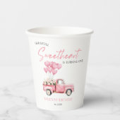 Gobelets En Papier Petite Saint-Valentin Anniversaire Fête (Recto)
