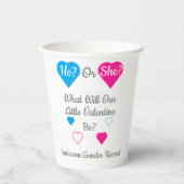 Gobelets En Papier Petite Saint Valentin Saint Valentin Révélation de (Recto)