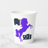 Gobelets En Papier Petite soeur Pony pourpre (Recto)
