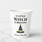 Gobelets En Papier Petite sorcière brasse la grossesse d'Halloween (Recto)