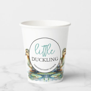 Gobelets En Papier Petites tasses de papier canard Baby shower garçon
