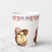 Gobelets En Papier Petites tasses de papier de ruban rose chic (Recto)