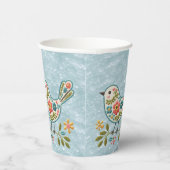 Gobelets En Papier Petites tasses de papier Feuille Floral (Droite)