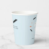 Gobelets En Papier Petites tasses en papier bleu baby shower d'Hallow (Droite)