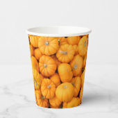 Gobelets En Papier Petits Citrouilles de récolte de automne orange (Gauche)