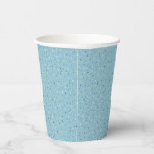 Gobelets En Papier Petits pois bleu clair. (Droite)