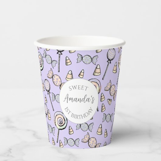 Gobelets En Papier Petits Sucres Douces Coupelles en Papier (Recto)