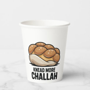 Gobelets En Papier Pétrir Plus Challah Juif Juif Baking