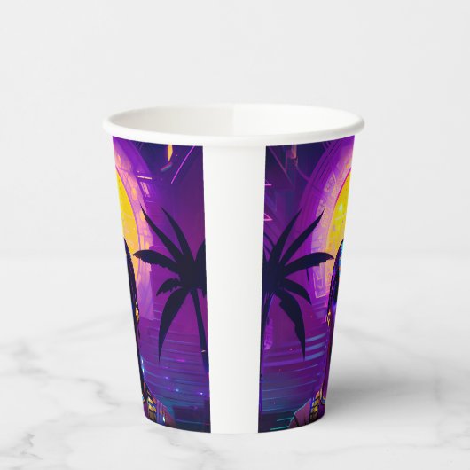 Gobelets En Papier Pharaon Synthwave (Gauche)