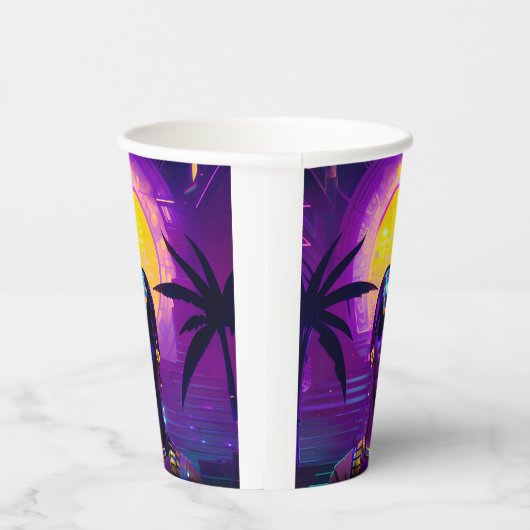 Gobelets En Papier Pharaon Synthwave (Droite)