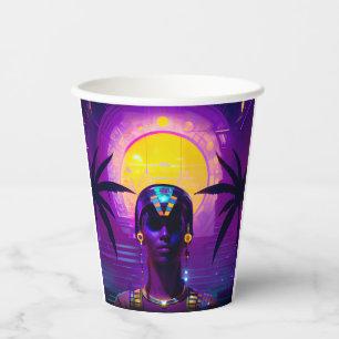 Gobelets En Papier Pharaon Synthwave