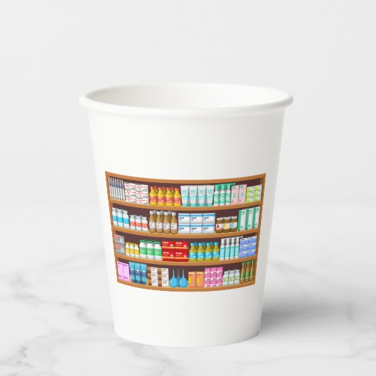 Gobelets En Papier Pharmacie (Recto)