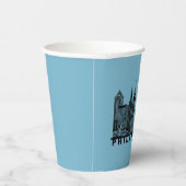 Gobelets En Papier Philadelphia Skyline Silhouette  (Droite)