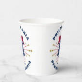 Gobelets En Papier Philadelphie Liberty Bell Patriotique Tasse en pap (Droite)