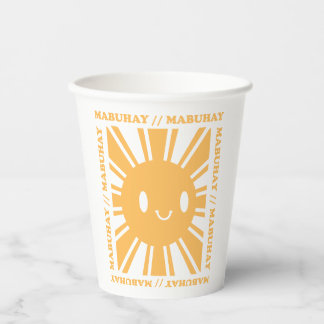 Gobelets En Papier Philippin Sun Smile Mabuhay Tagalog