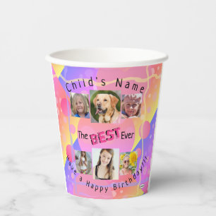 Gobelets En Papier Photo Anniversaire coupe papier HAMbyWG