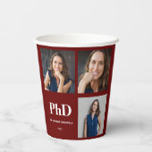 Gobelets En Papier Photo Bourgogne Doctorat (Verso)