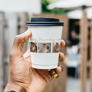 Gobelets En Papier Photo et Bon thanksgiving de collection moderne