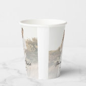 Gobelets En Papier Photo moderne avec Mariage superposé (Droite)