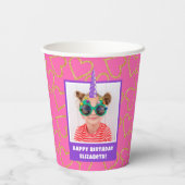 Gobelets En Papier Photo personnalisée pour enfant Joyeux Anniversair (Verso)