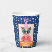 Gobelets En Papier Photo pour enfant personnalisée Joyeux anniversair (Verso)