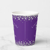 Gobelets En Papier Physician Assistant PA Graduation Purple Silver (Droite)
