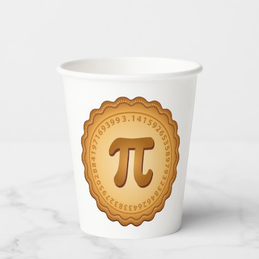 Gobelets En Papier Pi Day Party (Verso)