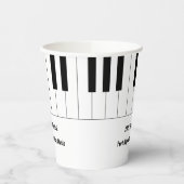 Gobelets En Papier Piano Keys Piano Considérant Réception Coupes papi (Gauche)