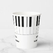 Gobelets En Papier Piano Keys Piano Considérant Réception Coupes papi (Droite)