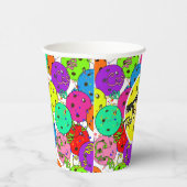 Gobelets En Papier Pickleball Anniversaire Ballons Confetti Personnal (Droite)