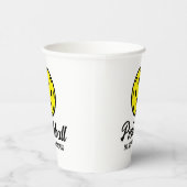 Gobelets En Papier Pickleball Anniversaire tasses de fête avec une ci (Droite)