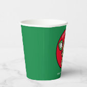 Gobelets En Papier Pickleball Gingpain fille texte personnalisé (Droite)