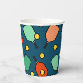 Gobelets En Papier Pickleball Party (Verso)