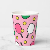 Gobelets En Papier Pickleball Party (Verso)