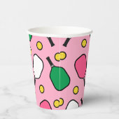 Gobelets En Papier Pickleball Party (Droite)